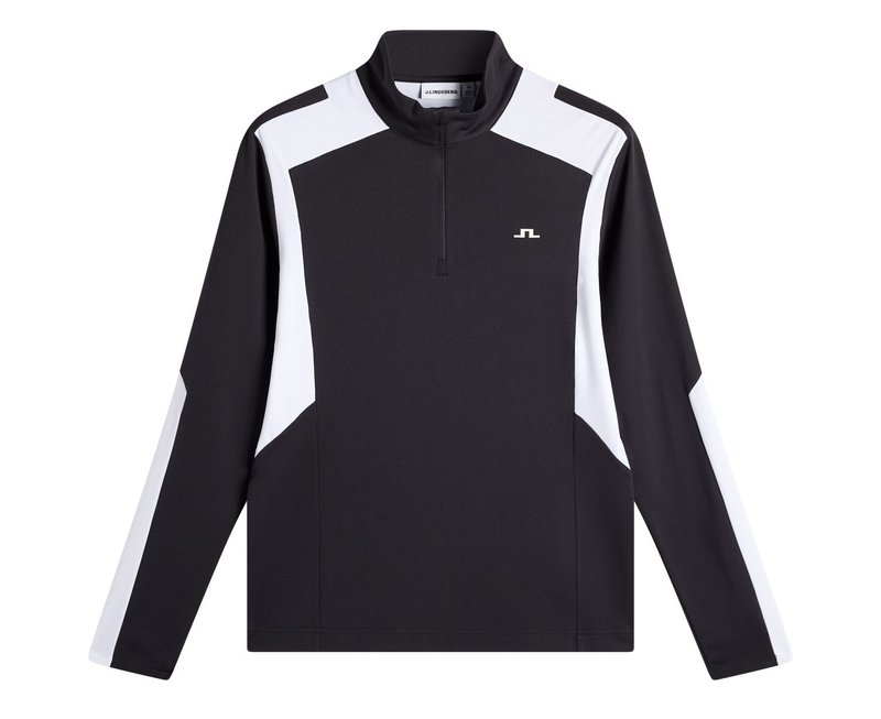 J.Lindeberg Lukas Quarter Zip pull homme, noir