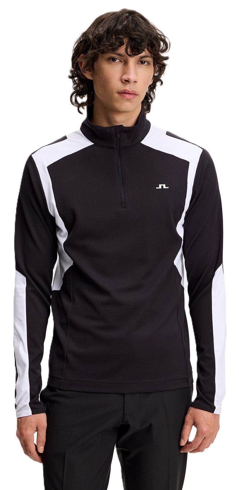 J.Lindeberg Lukas Quarter Zip pull homme, noir