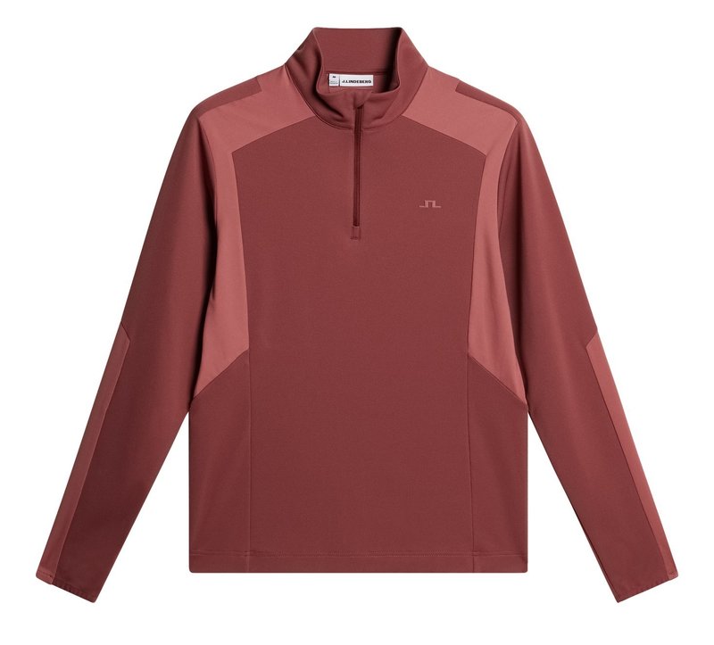 J.Lindeberg Lukas Quarter Zip pull homme, apple butter