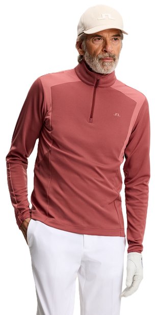 J.Lindeberg Lukas Quarter Zip pull homme, apple butter