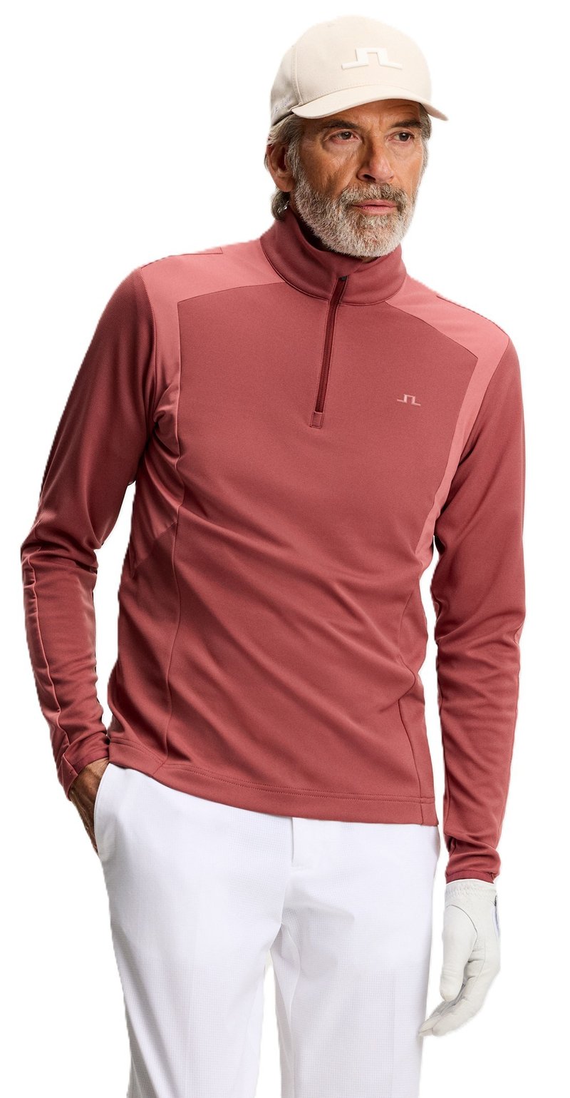 J.Lindeberg Lukas Quarter Zip pull homme, apple butter