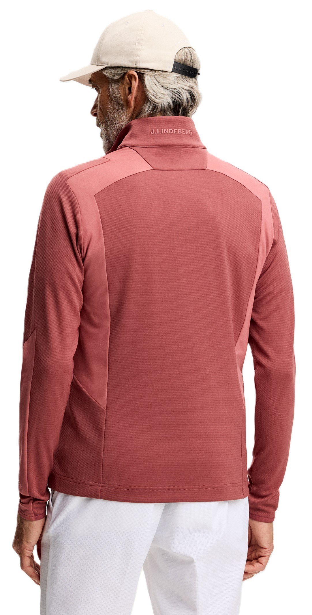 J.Lindeberg Lukas Quarter Zip pull homme, apple butter