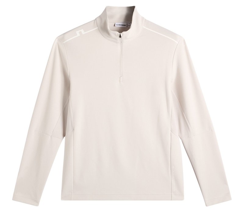 J.Lindeberg Leon Quarter Zip Mid Layer sweat homme, moonbeam