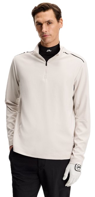 J.Lindeberg Leon Quarter Zip Mid Layer sweat homme, moonbeam
