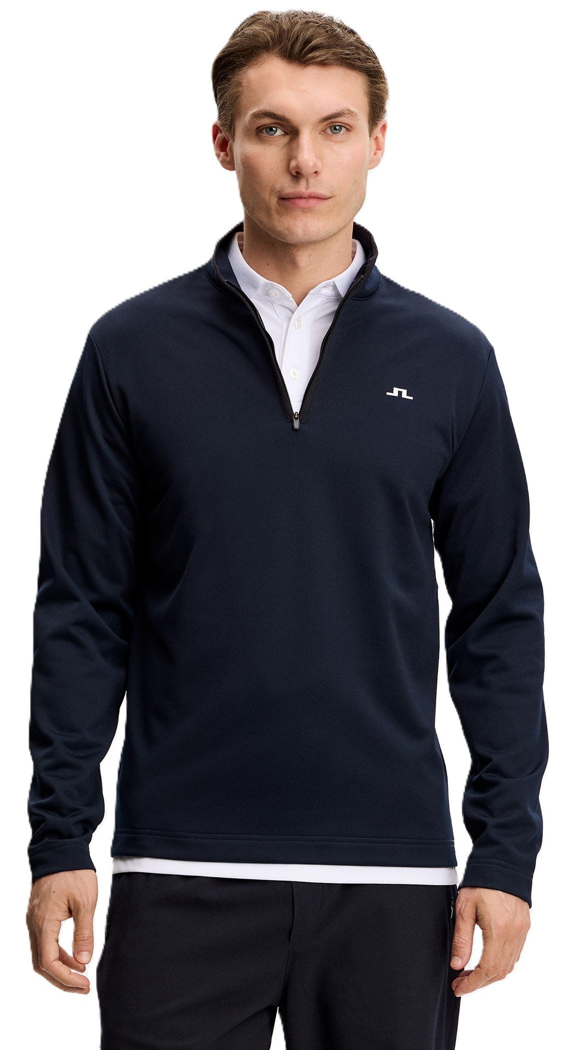 J.Lindeberg Clide Quarter Zip Mid Layer sweat homme, JL Navy