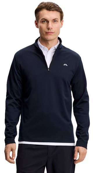 J.Lindeberg Clide Quarter Zip Mid Layer sweat homme, JL Navy