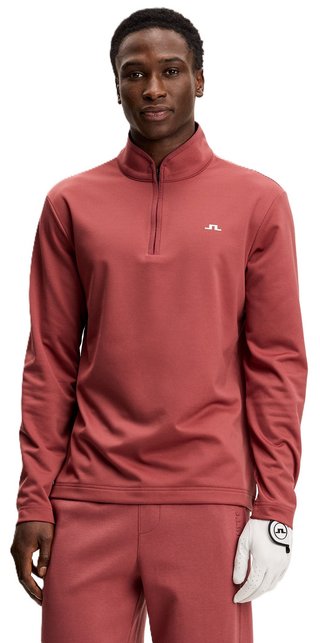 J.Lindeberg Clide Quarter Zip Mid Layer sweat homme, apple butter