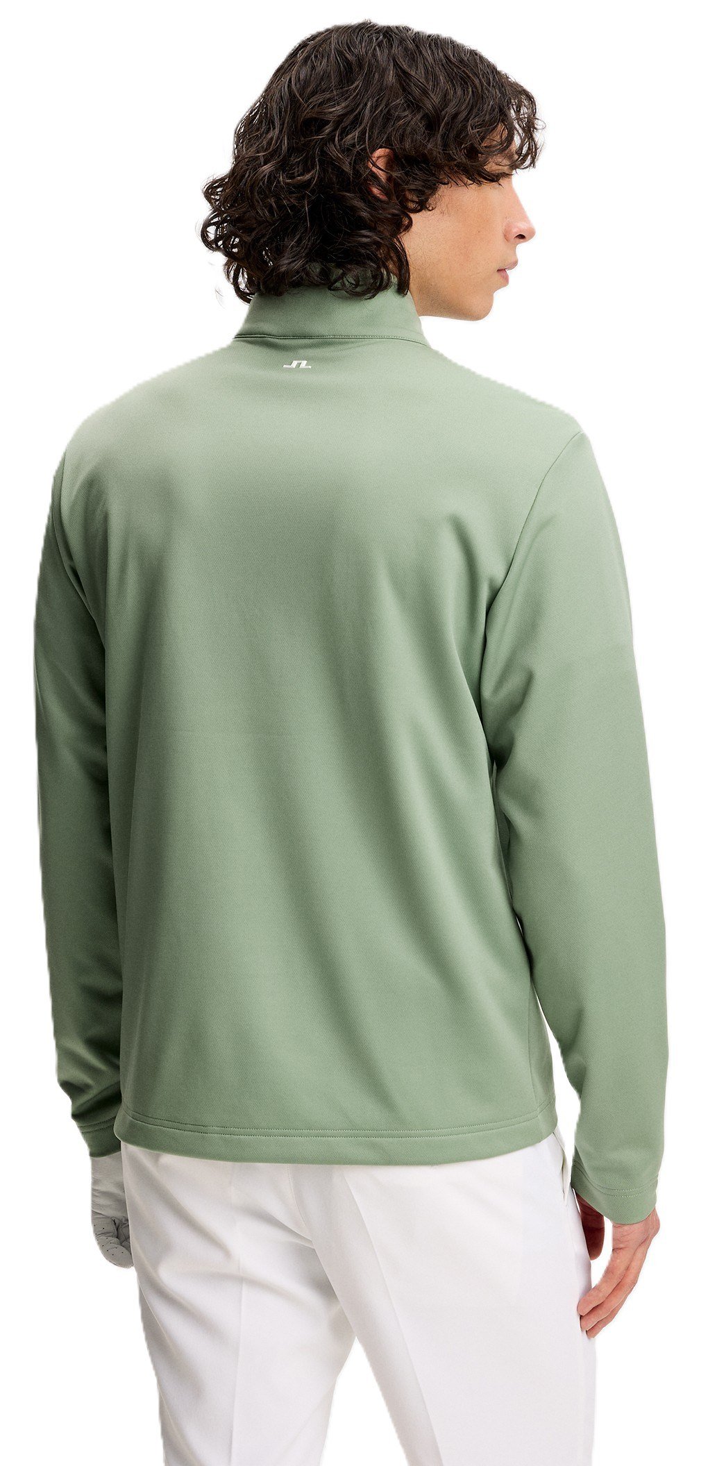 J.Lindeberg Clide Quarter Zip Mid Layer pull homme, hedge green
