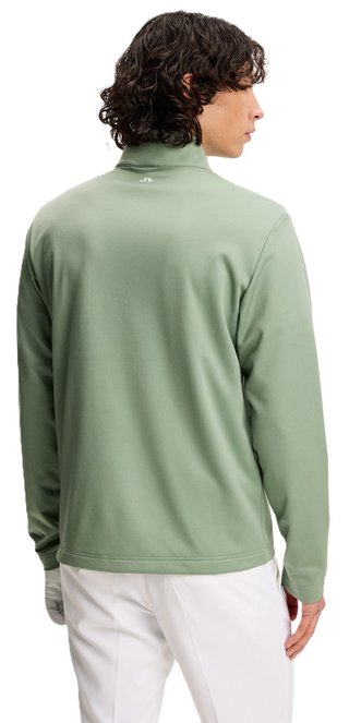 J.Lindeberg Clide Quarter Zip Mid Layer pull homme, hedge green