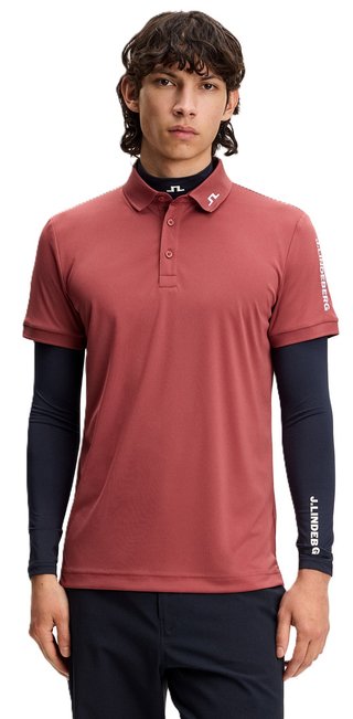 J.Lindeberg Tour Tech Slim Fit polo homme, apple butter
