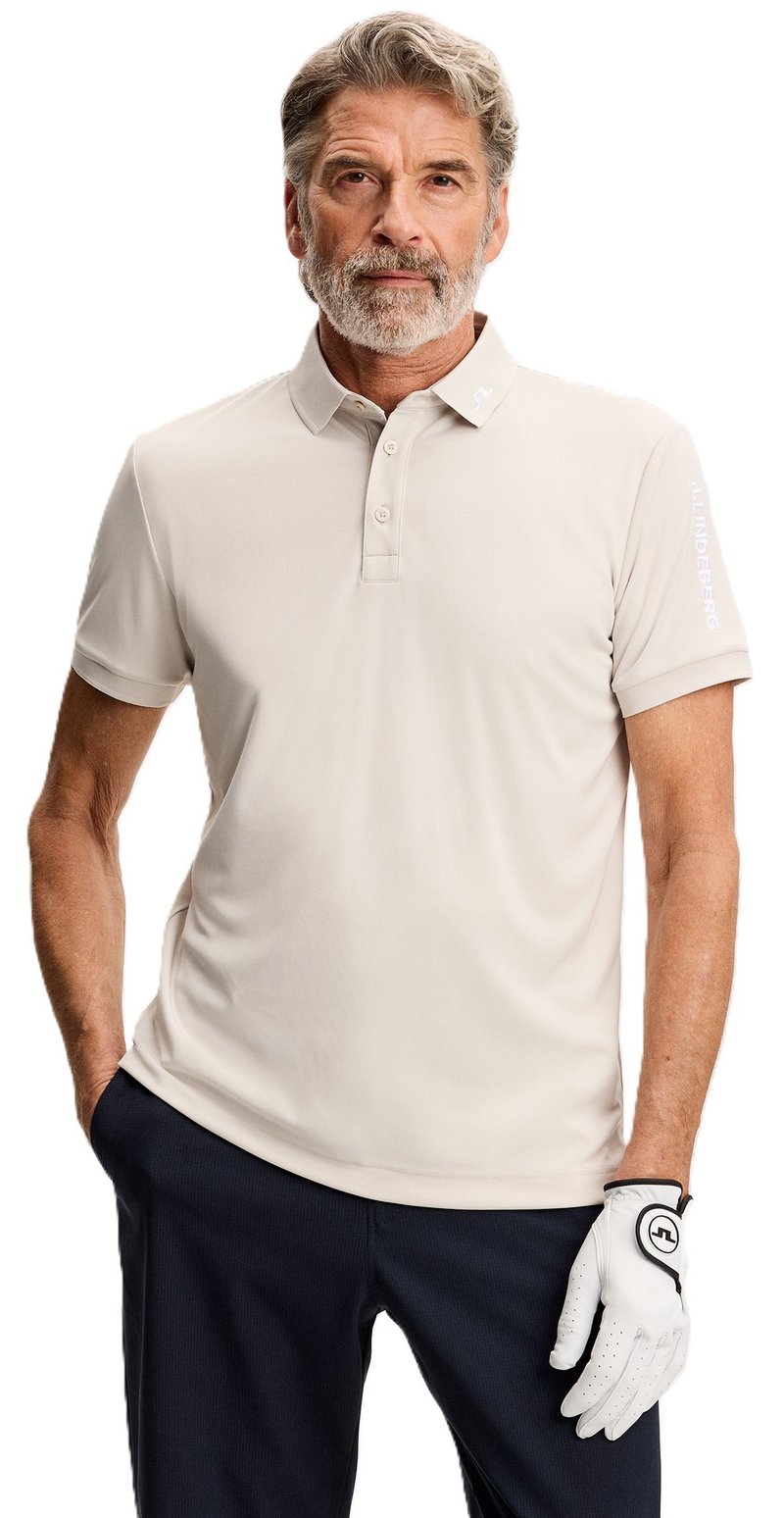 J.Lindeberg Tour Tech Slim Fit polo homme, moonbeam