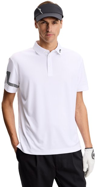 J.Lindeberg Heath polo homme, blanc