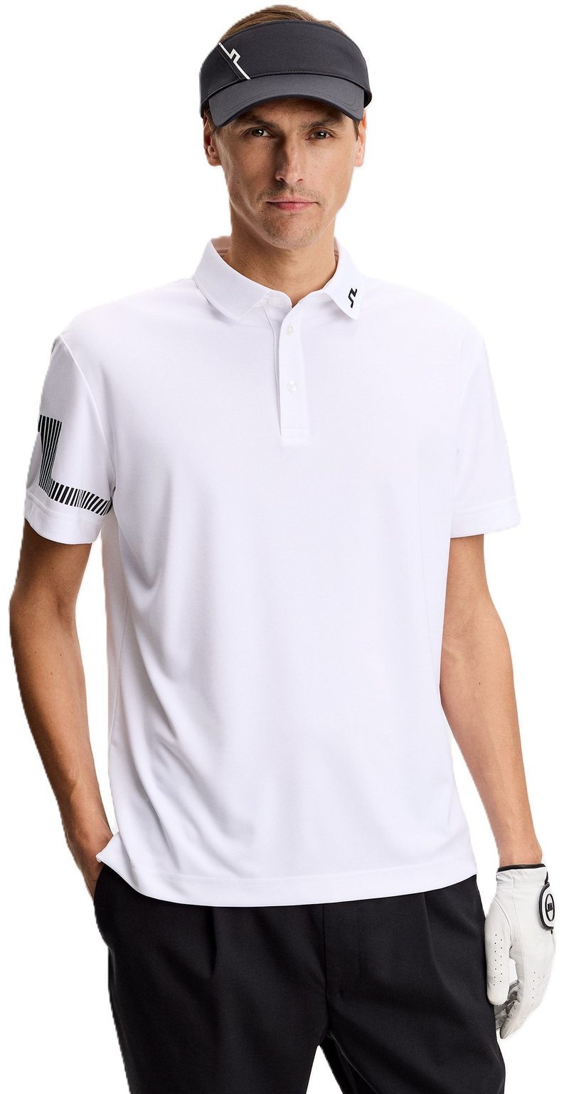 J.Lindeberg Heath polo homme, blanc