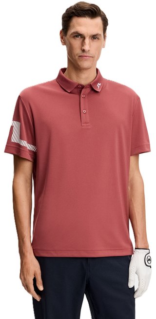 J.Lindeberg Heath polo homme, apple butter
