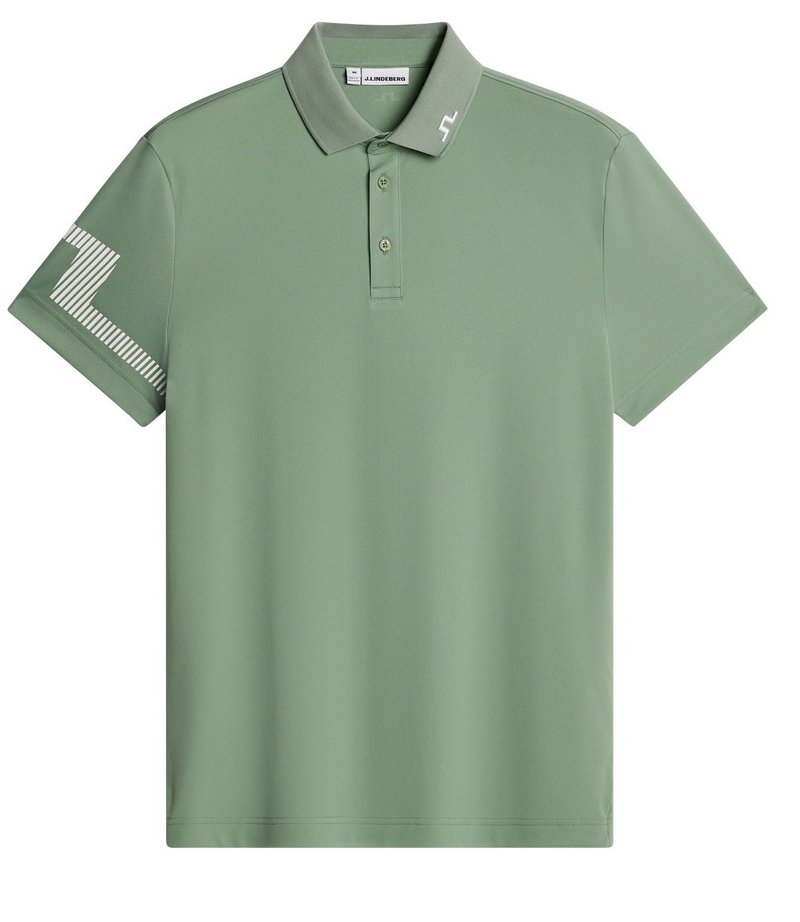 J.Lindeberg Heath polo homme, hedge green