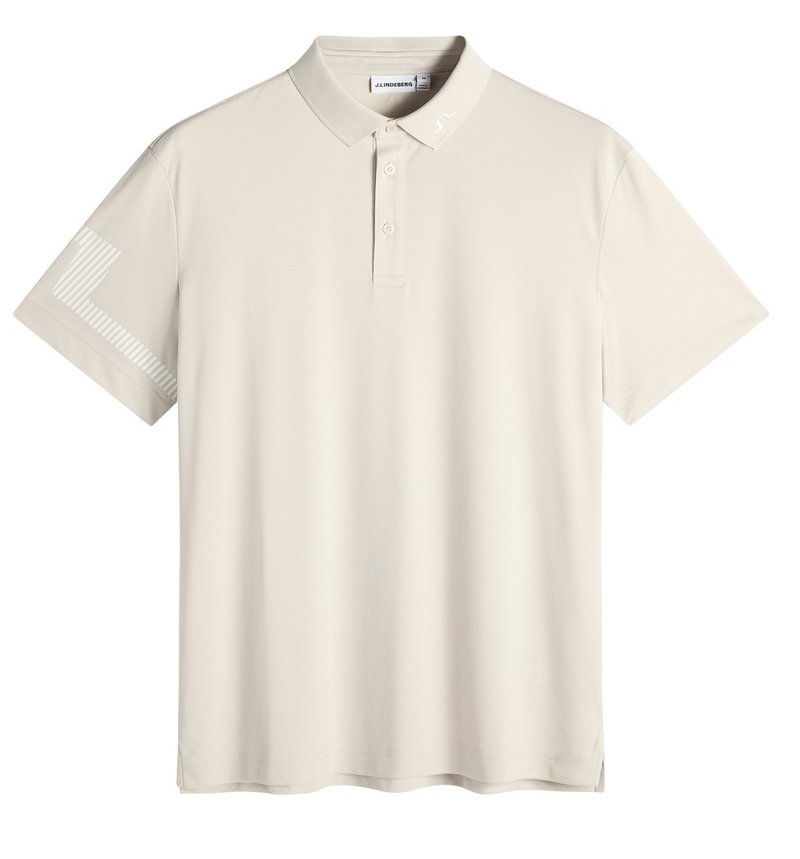 J.Lindeberg Heath polo homme, moonbeam