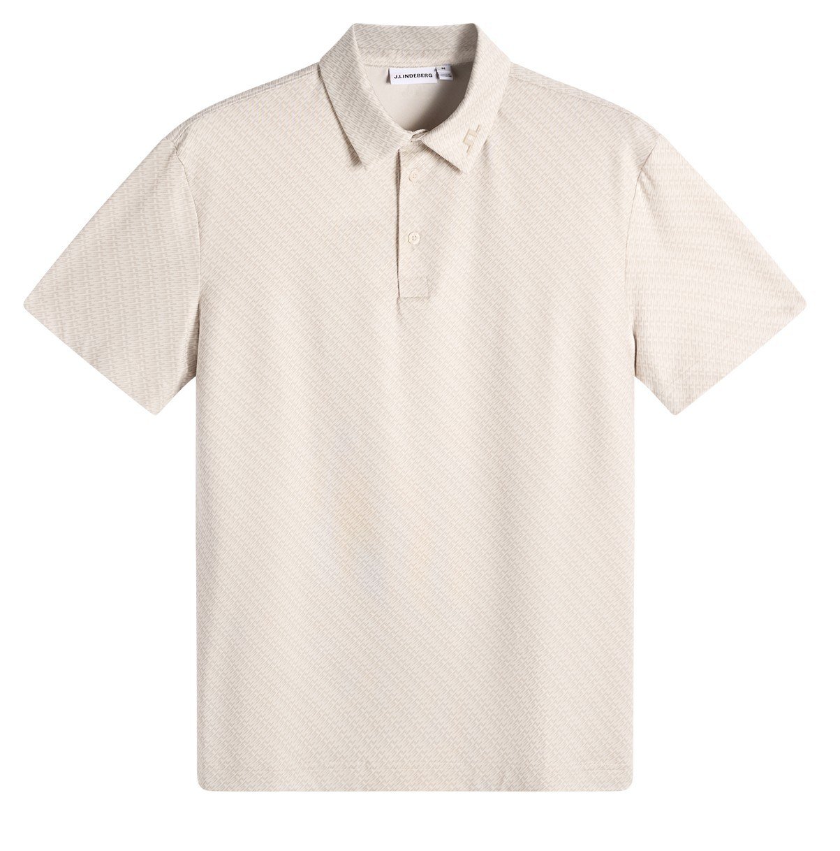 J.Lindeberg Tod Print polo homme, flight bridge moonbeam