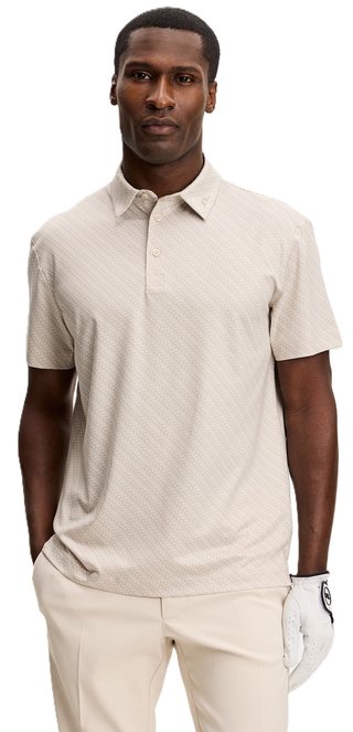 J.Lindeberg Tod Print polo homme, flight bridge moonbeam