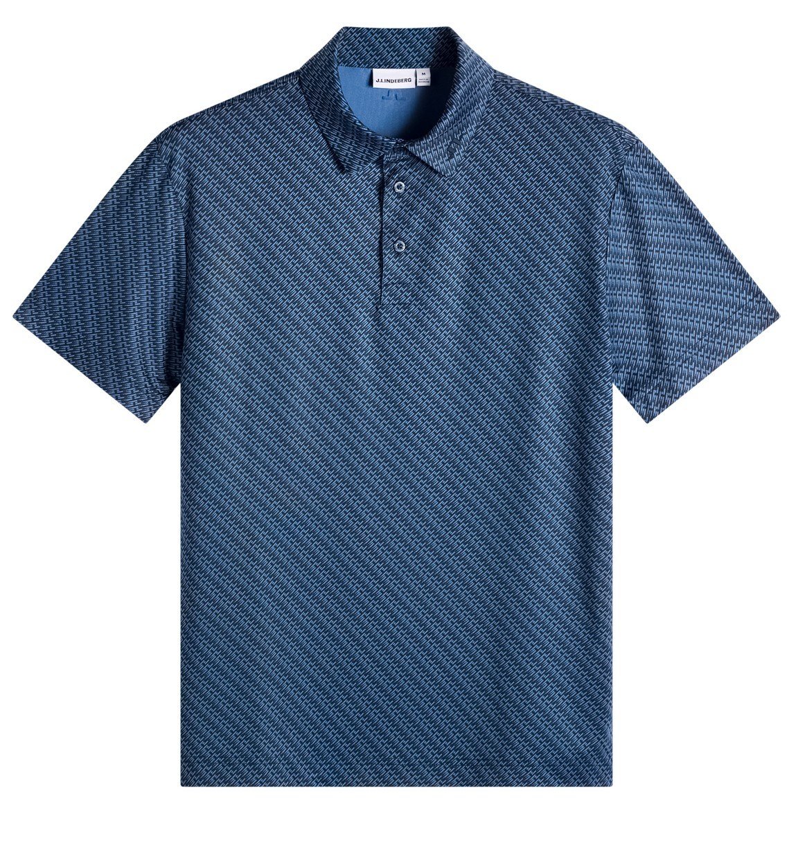 J.Lindeberg Tod Print polo homme, flight bridge navy fed