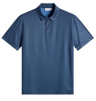 J.Lindeberg Tod Print polo homme, flight bridge navy fed