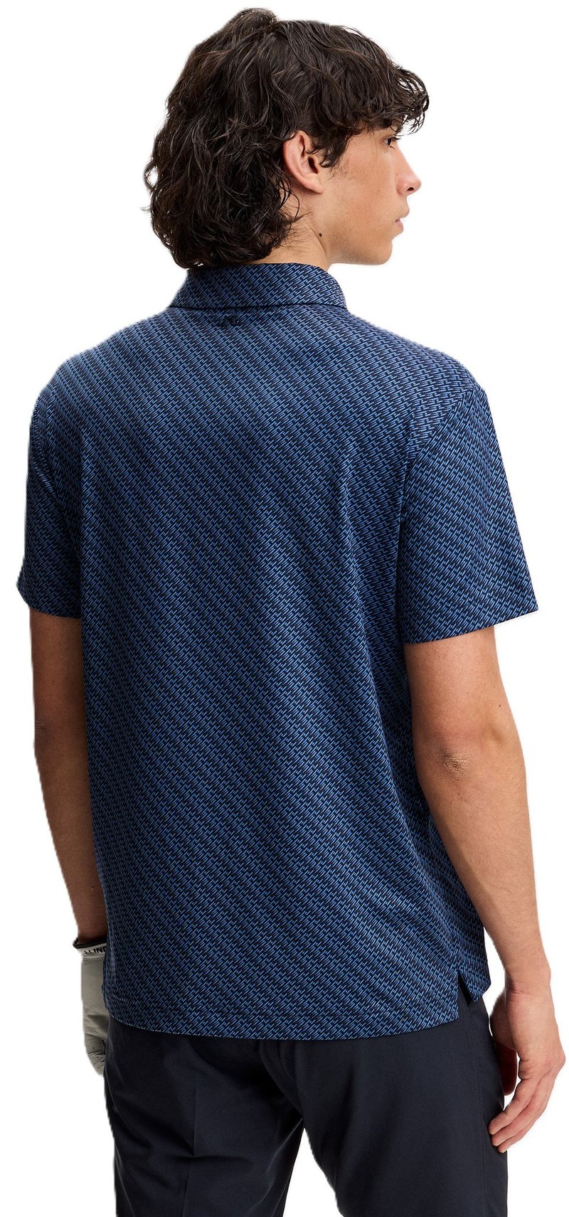 J.Lindeberg Tod Print polo homme, flight bridge navy fed