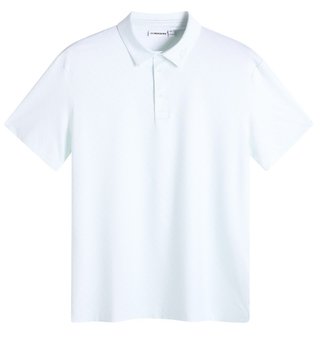 J.Lindeberg Tod Print polo homme, flight bridge white sky