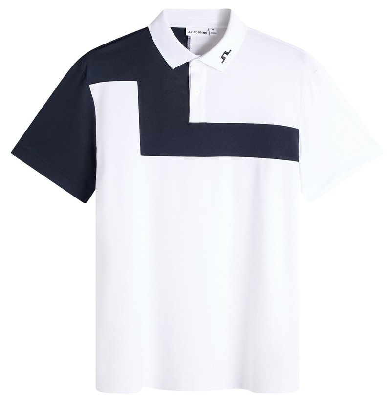 J.Lindeberg Rody polo homme, blanc
