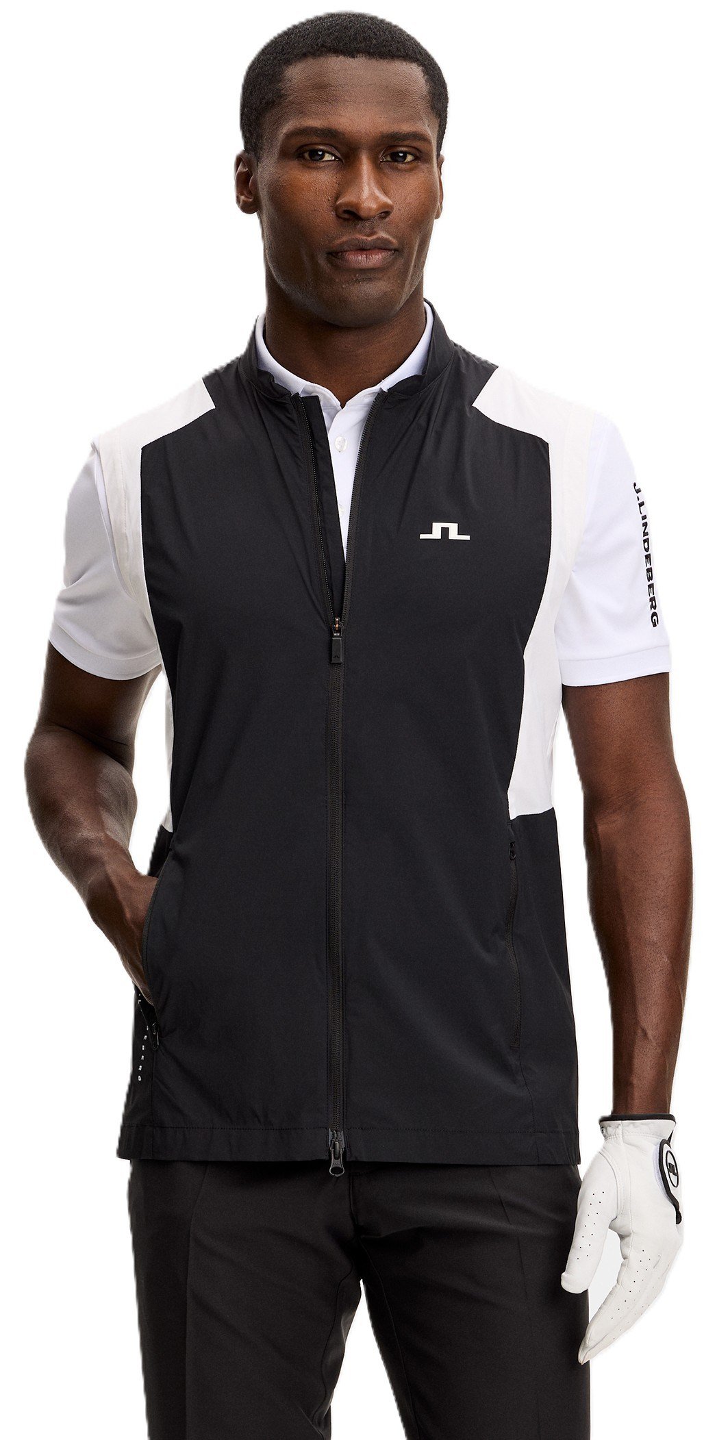 J.Lindeberg Jacs Zip veste homme, noir