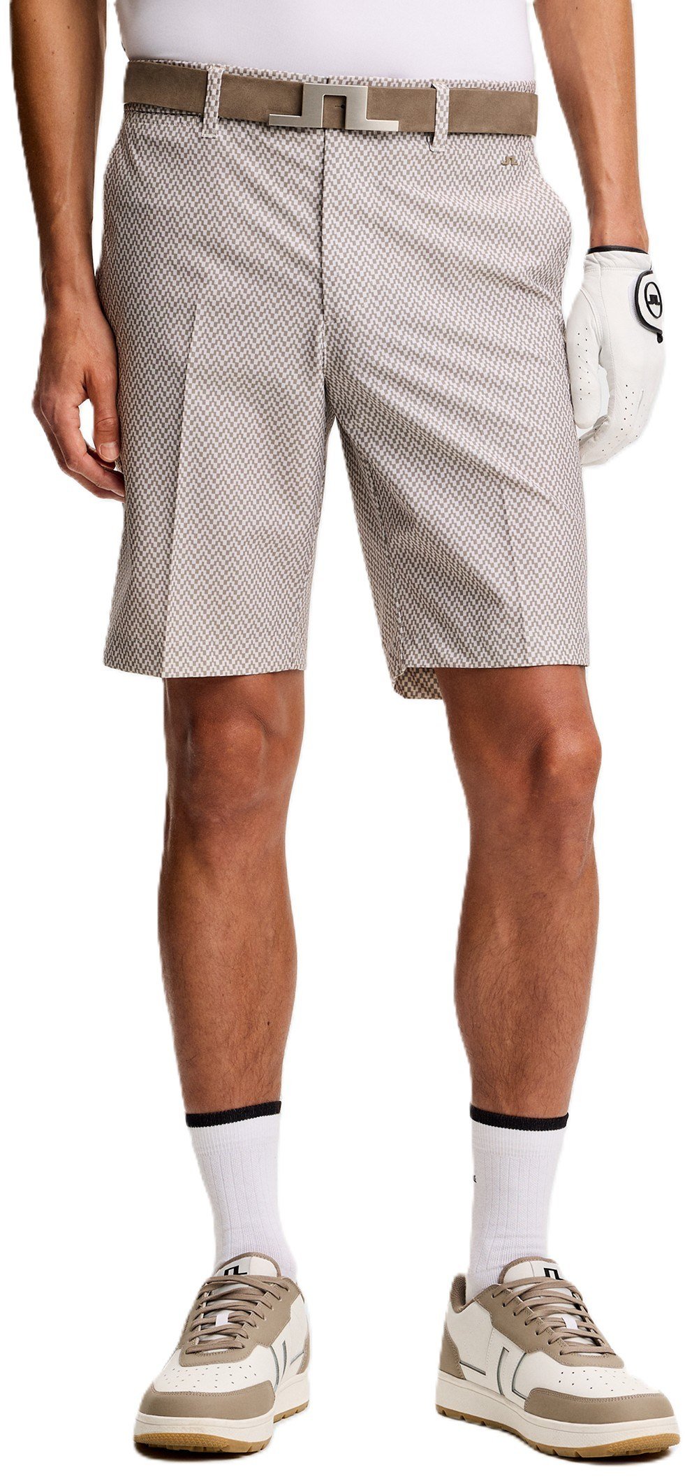 J.Lindeberg Eloy Print short homme, bridge stack brindle