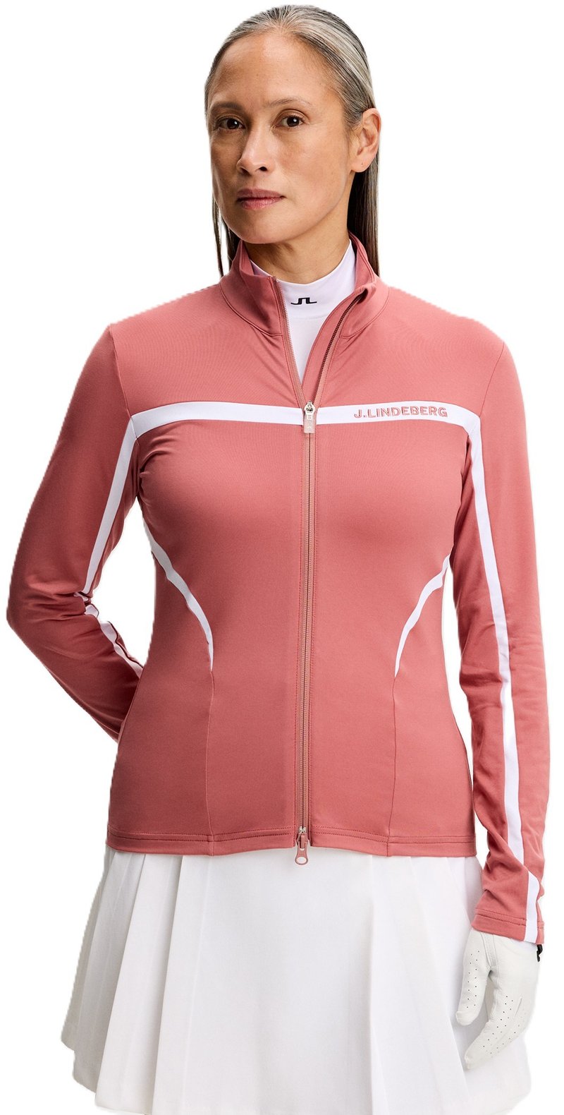 J.Lindeberg Janice Mid Layer pull femme, withered rose