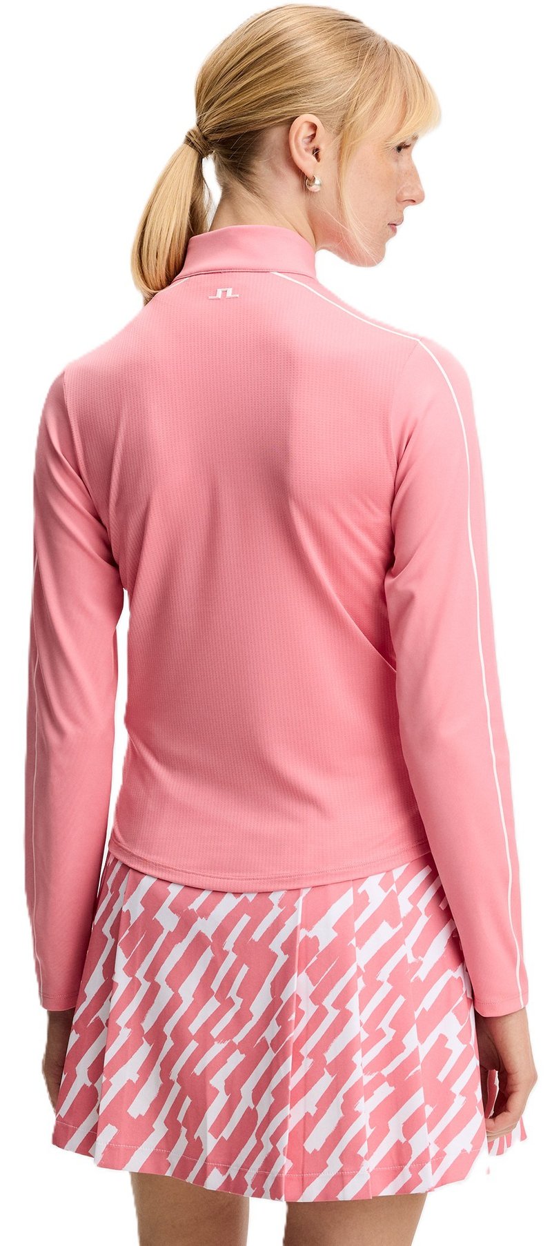 J.Lindeberg Adiola Quarter Zip Mid Layer sweat femme, flamingo plume