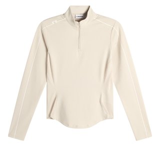 J.Lindeberg Adiola Quarter Zip Mid Layer sweatshirt femme, moonbeam