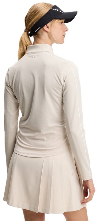 J.Lindeberg Adiola Quarter Zip Mid Layer sweatshirt femme, moonbeam
