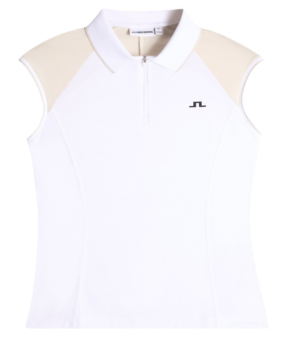 J.Lindeberg Lei polo femme, blanc
