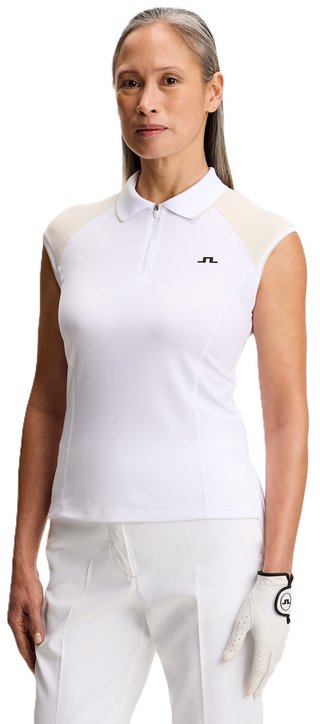 J.Lindeberg Lei polo femme, blanc