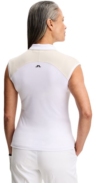 J.Lindeberg Lei polo femme, blanc