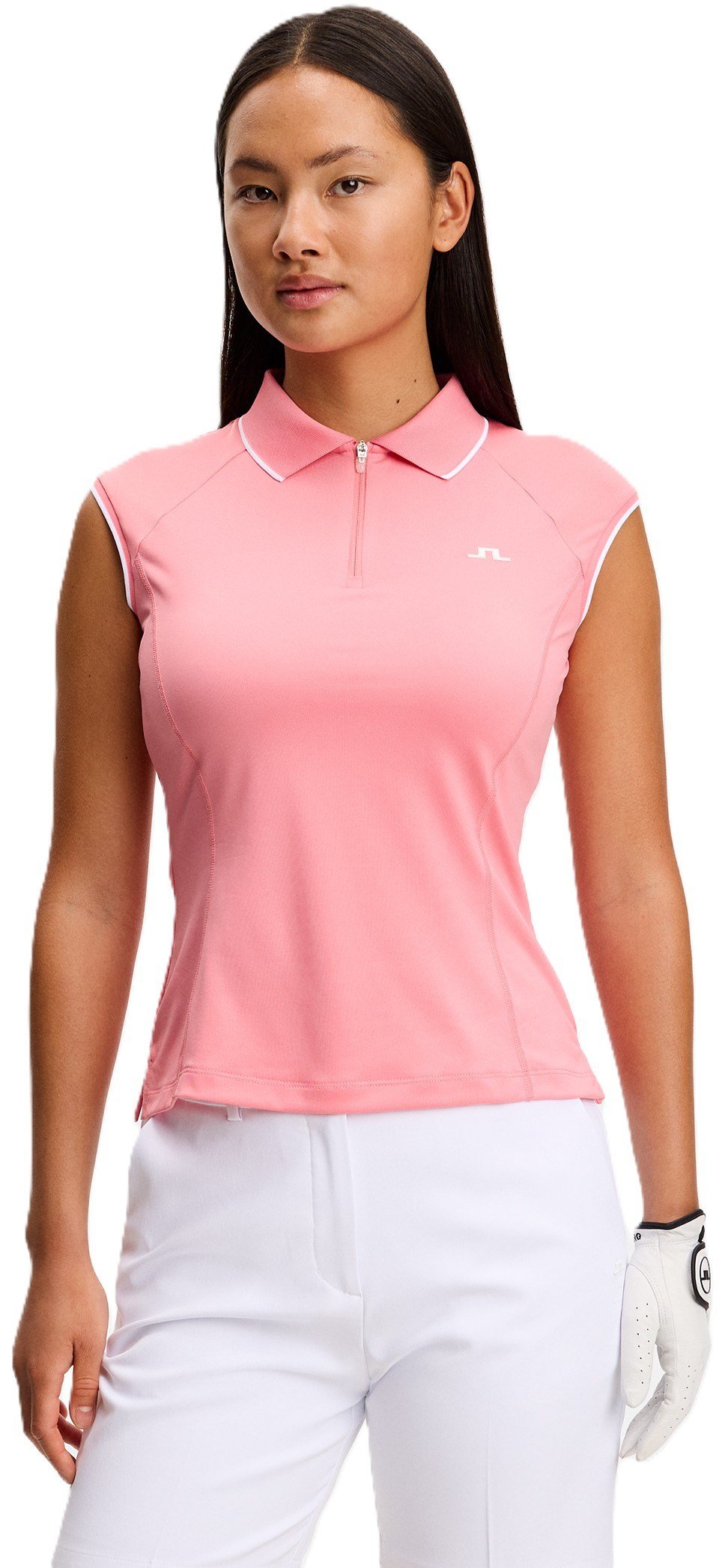 J.Lindeberg Lei polo femme, flamingo plume