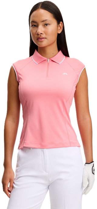 J.Lindeberg Lei polo femme, flamingo plume