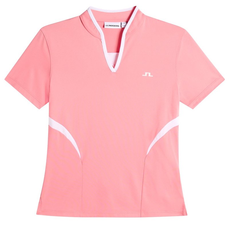 J.Lindeberg Katie top femme, flamingo plume