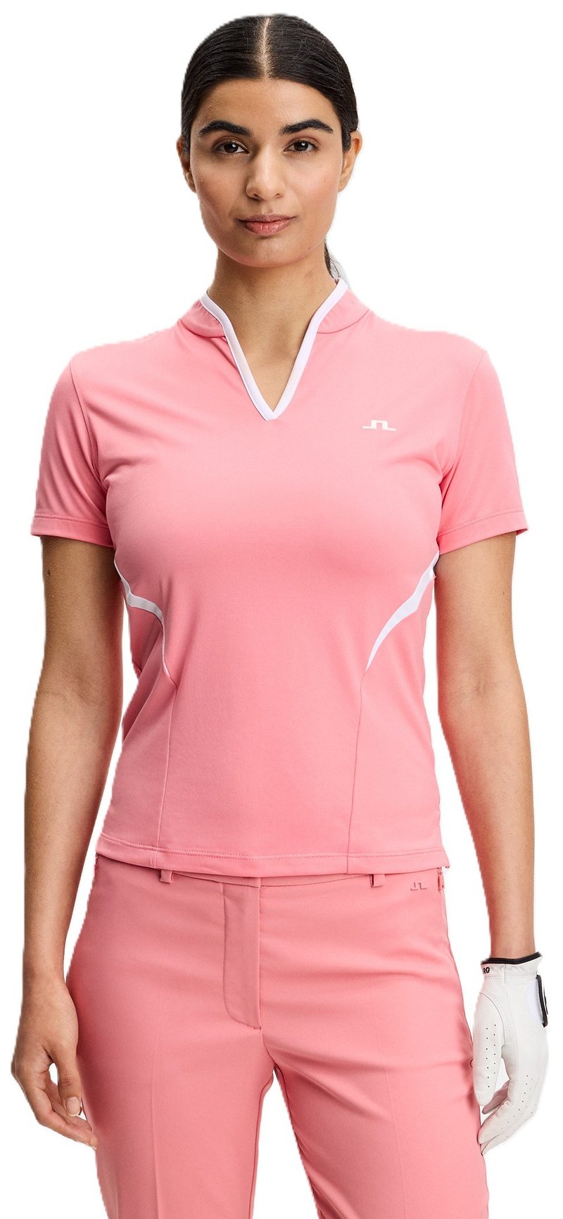 J.Lindeberg Katie top femme, flamingo plume