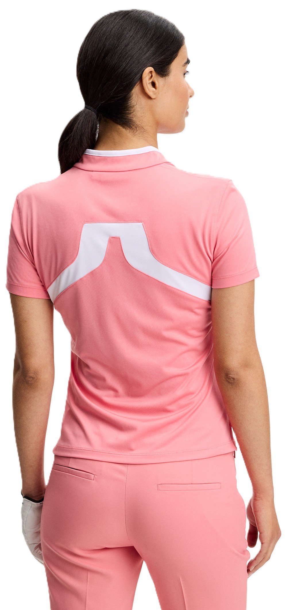 J.Lindeberg Katie top femme, flamingo plume