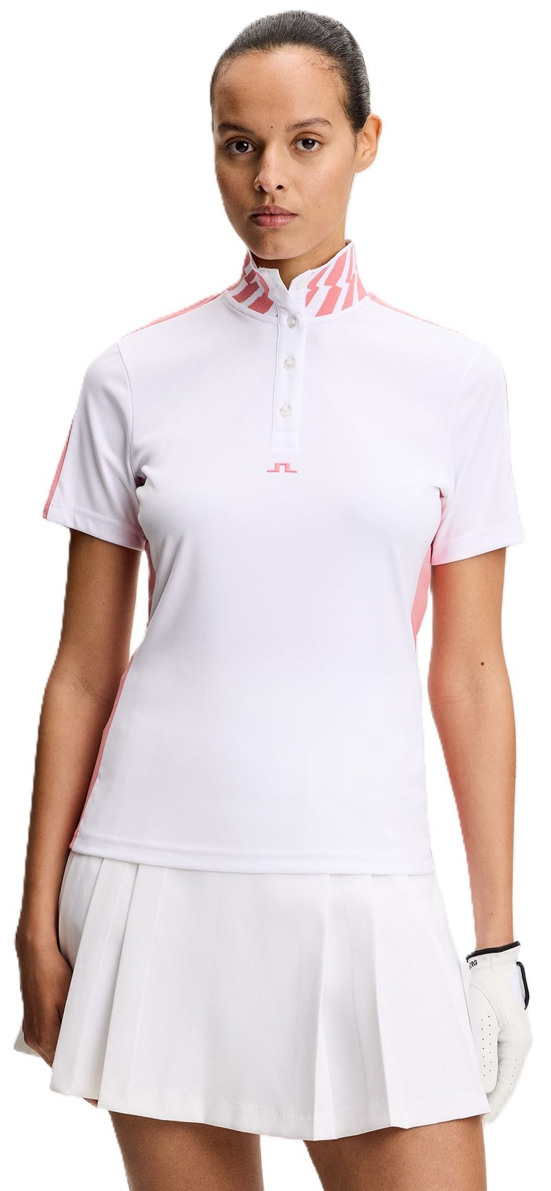 J.Lindeberg Pip polo femme, blanc