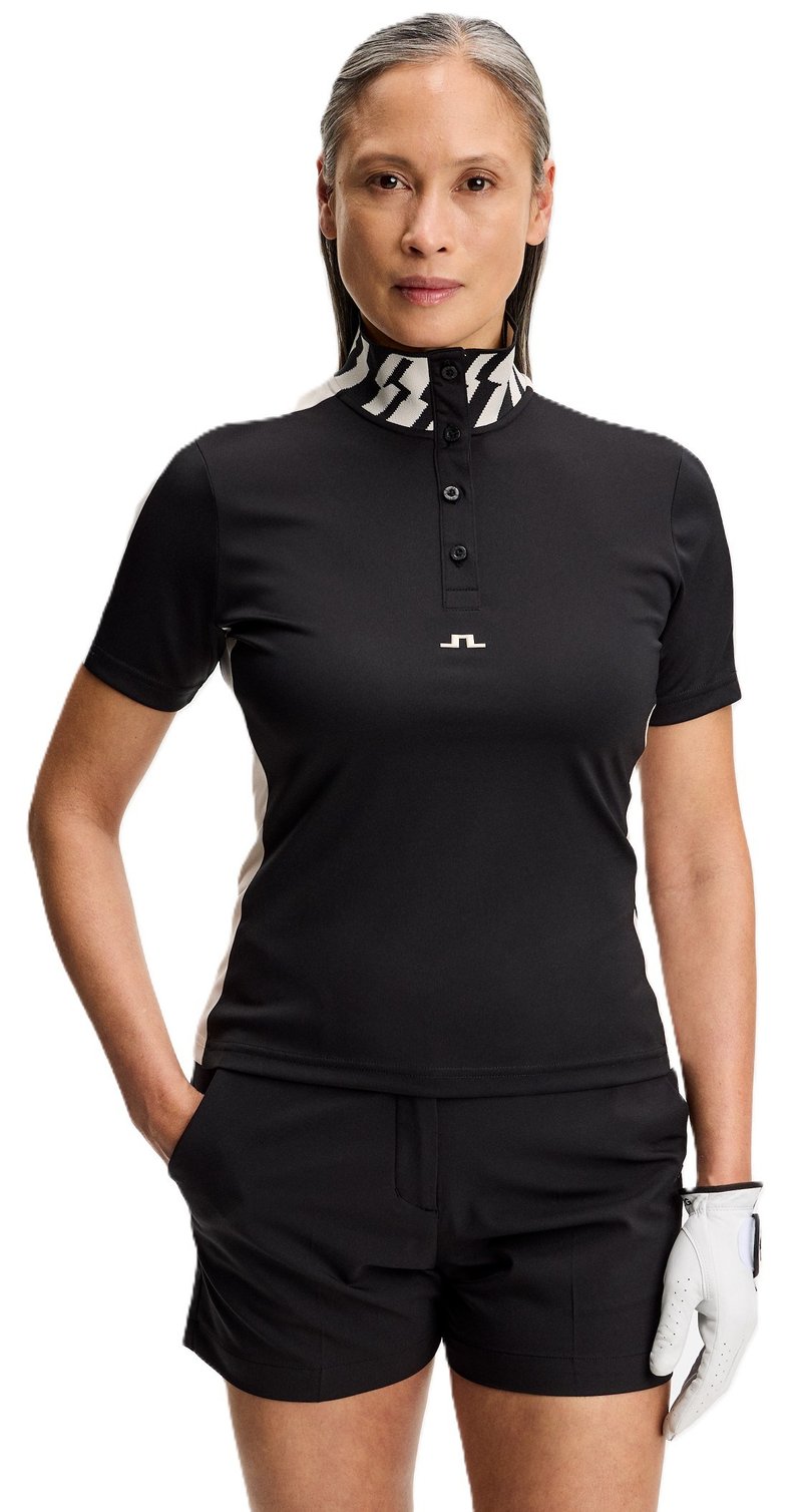 J.Lindeberg Pip polo femme, noir