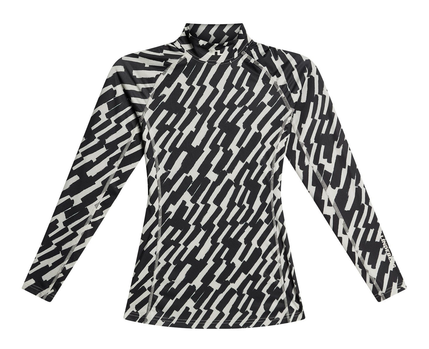 J.Lindeberg Ella Print Compression haut femme, oak moonbeam