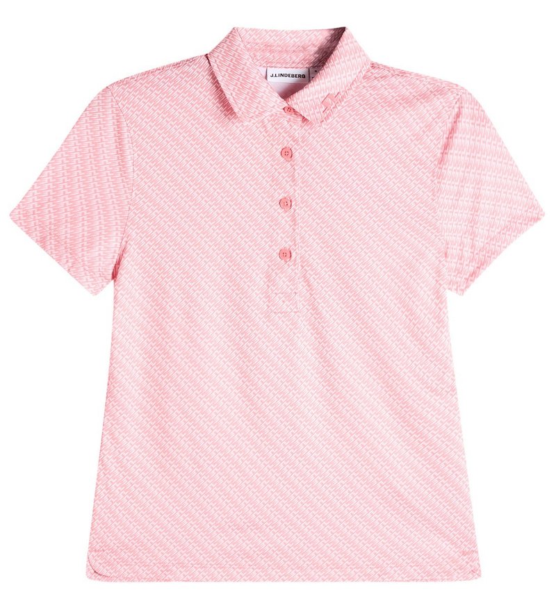 J.Lindeberg Caitlyn polo femme, flight bridge flamingo