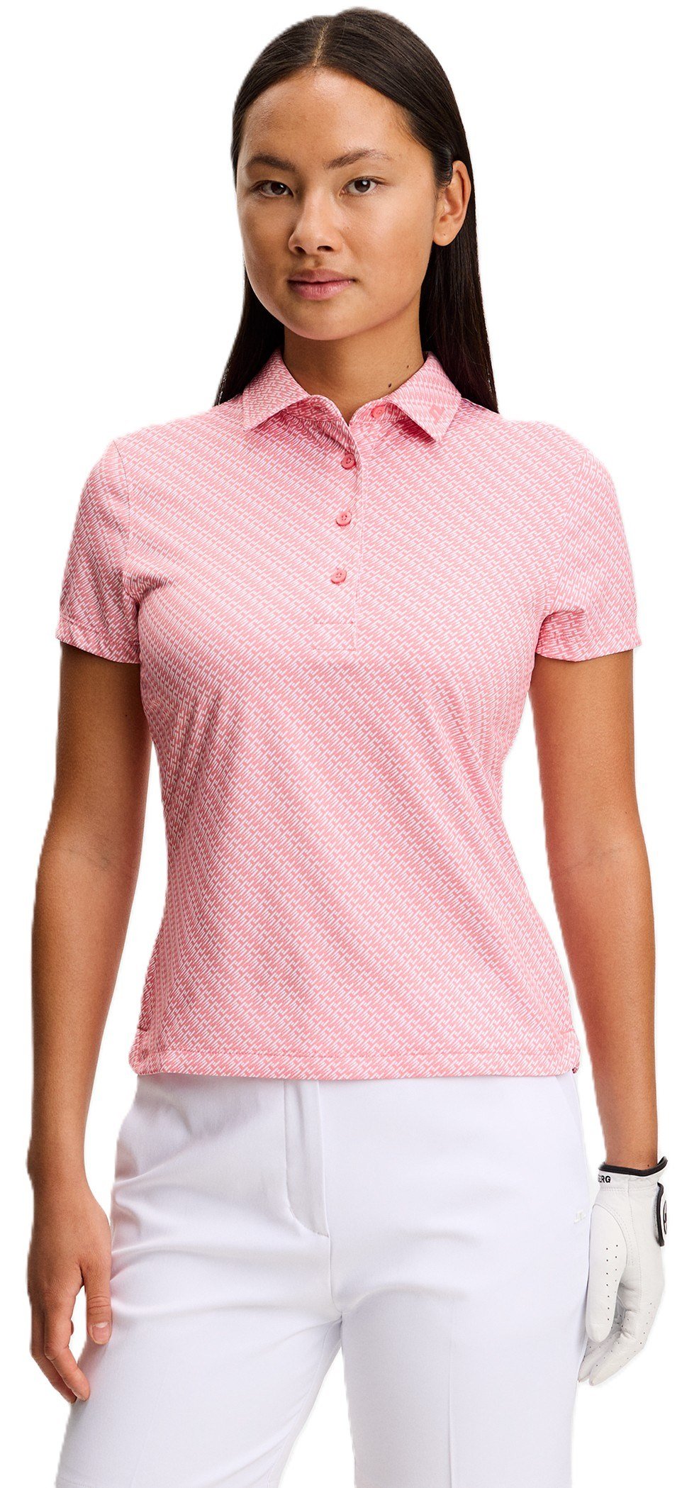 J.Lindeberg Caitlyn polo femme, flight bridge flamingo