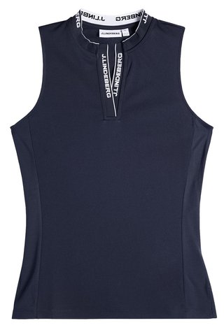 J.Lindeberg Leya Sleeveless polo femme, JL Navy