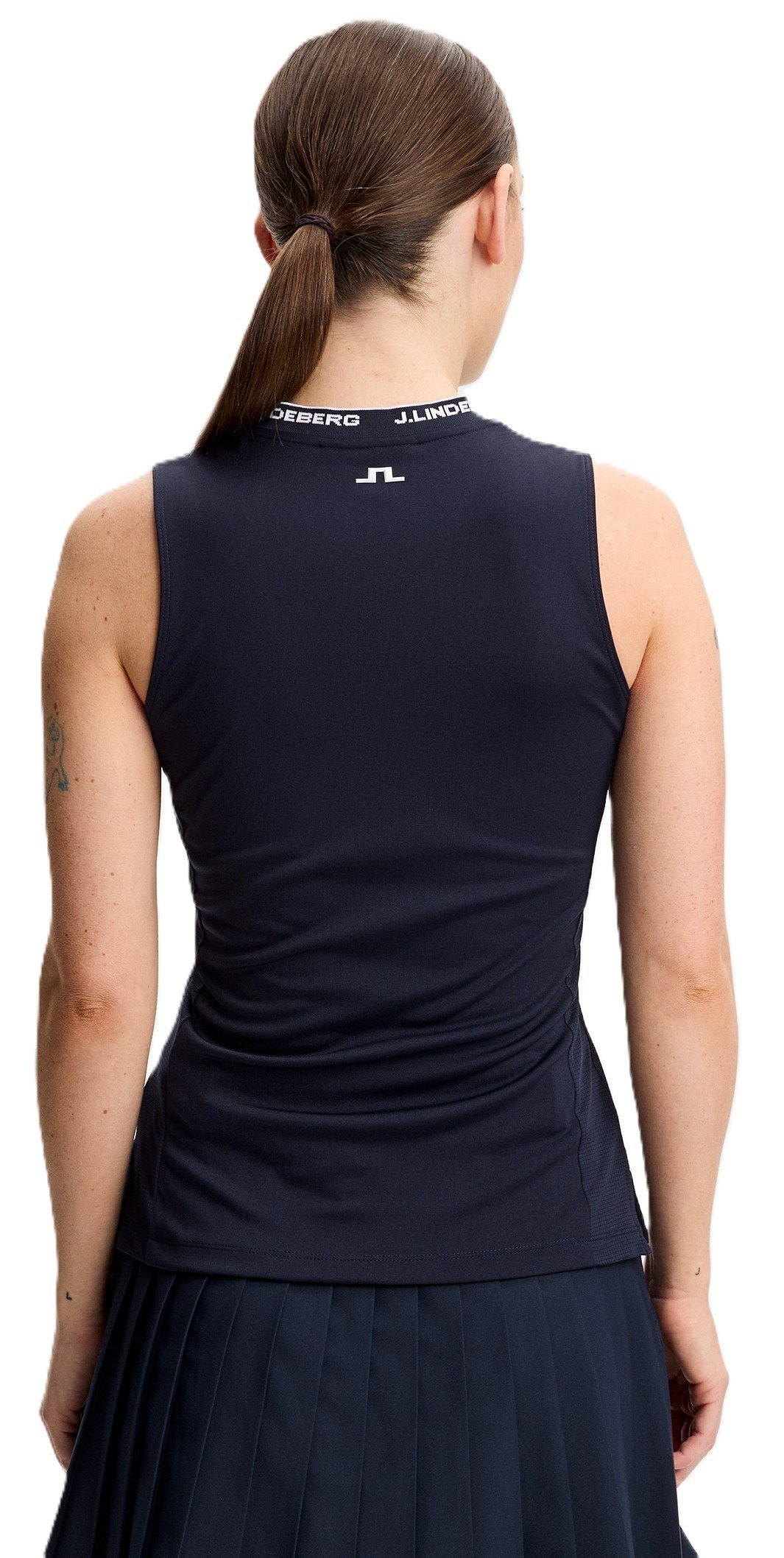 J.Lindeberg Leya Sleeveless polo femme, JL Navy