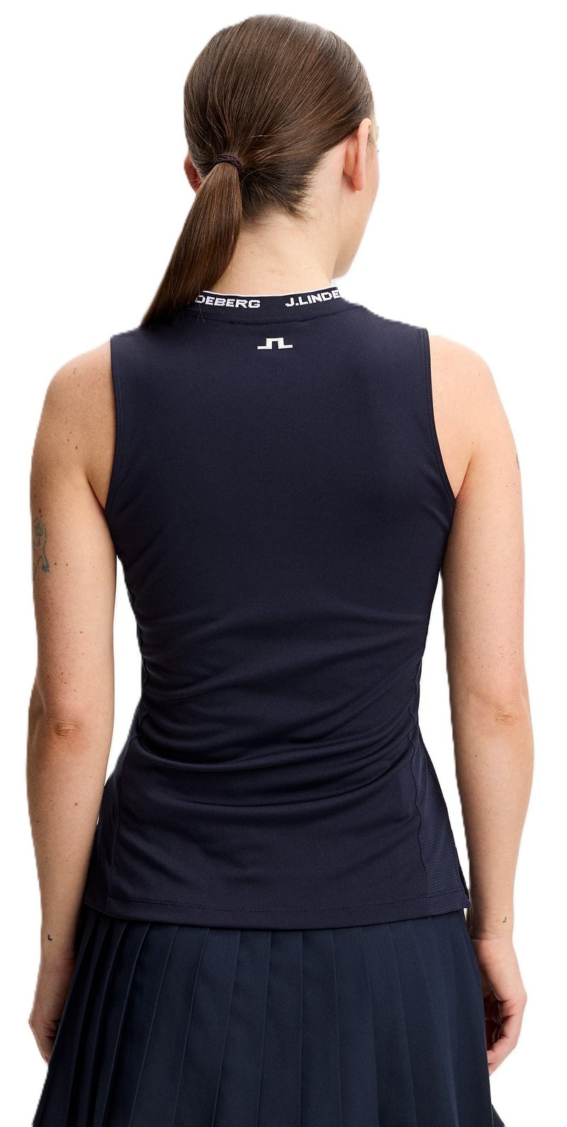 J.Lindeberg Leya Sleeveless polo femme, JL Navy