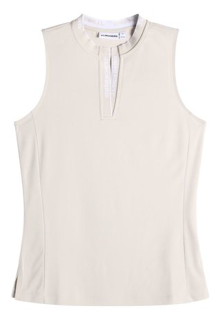 J.Lindeberg Leya Sleeveless polo femme, moonbeam